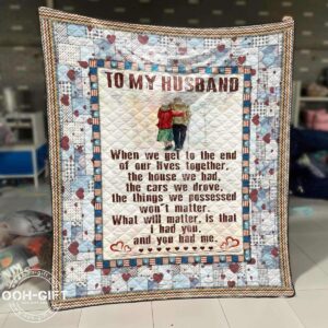 To My Husband  3D Quilt Blanket  Quilt